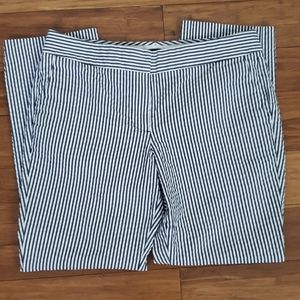 J. CREW Cafe Capri Seersucker Pant, sz 4